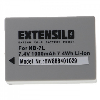 Bateria NB-7L do Canon PowerShot G10 / G11 / G12 / Powershot SX30, 1000 mAh