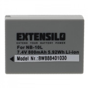 Bateria NB-10L do Canon PowerShot SX40 / SX50 / G10, 800 mAh