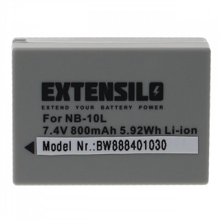 Bateria NB-10L do Canon PowerShot SX40 / SX50 / G10, 800 mAh