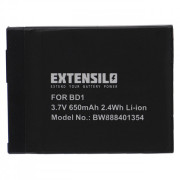 Bateria NP-BD1 do Sony Cybershot DSC-T2 / DSC-T900 / DSC-TX1, 650 mAh