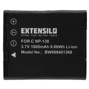 Bateria NP-130 do Casio Exilim EX-H30 / EX-ZR100 / EX-ZR200, 1800 mAh Bateria NP-130 do Casio Exilim EX-H30 / EX-ZR100 / EX-ZR200, 1800 mAh