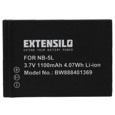 Bateria NB-5L do Canon PowerShot S100 / IXUS 950, 1100 mAh