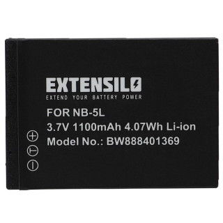 Bateria NB-5L do Canon PowerShot S100 / IXUS 950, 1100 mAh Bateria NB-5L do Canon PowerShot S100 / IXUS 950, 1100 mAh