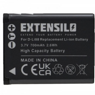 Bateria D-LI88 do Pentax Optio E71 / H90 / P70 / P80 / W90 / WS80, 700 mAh