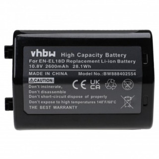 Bateria EN-EL18D do Nikona D6 / Z9, 2600 mAh