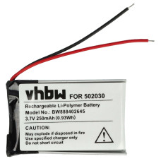 Bateria do Bosch Intuvia, 250 mAh Bateria do Bosch Intuvia, 250 mAh