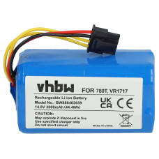 Bateria do Proscenic 780T / 790T / Vileda VR302, bez mieszkania, 3000 mAh
