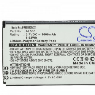 Bateria do Beafon AL560, 1600 mAh