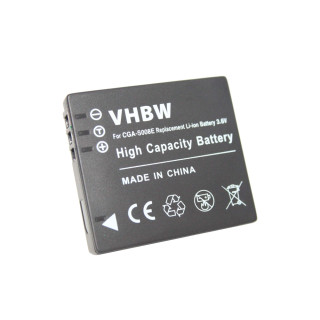 Bateria CGA-S008 do Panasonic Lumix DMC-FX30 / DMC-FS20 / DMC-FX500, 600 mAh