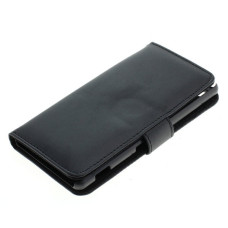 Etui z klapką ze sztucznej skóry do Sony Xperia M5, czarne