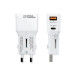 Ładowarka / adapter USB-A / USB-C, międzynarodowa, 20 W
