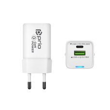 Ładowarka/adapter USB-A/USB-C, GaN, PD, 35 W