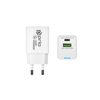 Ładowarka / adapter USB-A / USB-C, GaN, PD, 45W
