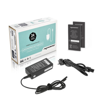 Ładowarka do laptopów Microsoft Surface Pro 3 / 4 / 5 / 6 / 7, 65W / 15V / 4A, 1706 Ładowarka do laptopów Microsoft Surface Pro 3 / 4 / 5 / 6 / 7, 65W / 15V / 4A, 1706