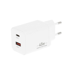 Ładowarka / adapter USB-A / USB-C, GaN, PD, 45W Ładowarka / adapter USB-A / USB-C, GaN, PD, 45W