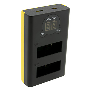 Ładowarka GoPro Hero 13, MicroUSB, Dual