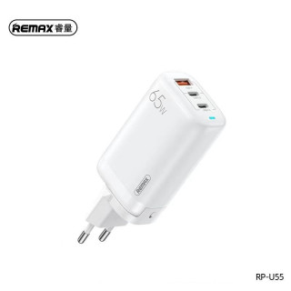 Ładowarka/adapter USB-A/USB-C, GaN, PD, 65 W