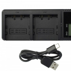 Ładowarka JVC BN-VC296G / BN-VC298G / BN-VC264G Podwójne USB-C