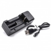 Ładowarka do akumulatorów Li-Ion 18500 / 18650 / 14500 / 18350, MicroUSB