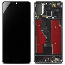 Szkło i ekran LCD do Huawei P20 Pro, Oryginał (OEM), Czarny