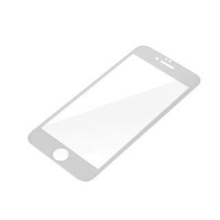 Hartowane szkło ochronne na iPhone 6 / 6S, Full Cover 3D, białe