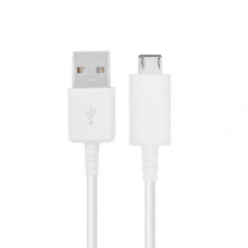 Kabel do transmisji danych Samsung z USB-A na MicroUSB 2.0, biały, 1,5 m