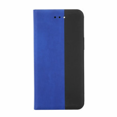 Etui z klapką Apple iPhone 13 Mini ze sztucznej skóry, niebiesko-czarne