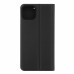 Etui z klapką ze sztucznej skóry do Apple iPhone 13 czerwono-czarne
