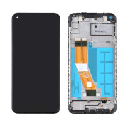 Szkło i ekran LCD do Samsunga Galaxy A11 / SM-A115, Oryginał (OEM), Czarny