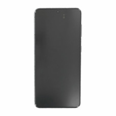 Szkło i ekran LCD do Samsunga Galaxy S21 5G / SM-G991, oryginalny, szare