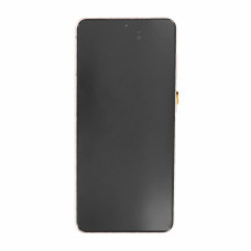 Szkło i ekran LCD do Samsunga Galaxy S21 5G / SM-G991, oryginalny, fioletowe