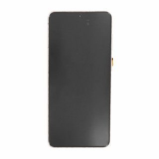 Szkło i ekran LCD do Samsunga Galaxy S21 5G / SM-G991, oryginalny, fioletowe