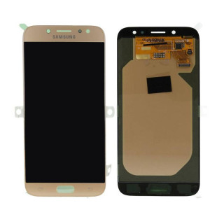 Szkło i ekran LCD do Samsunga Galaxy J7 (2017) / SM-J730, Oryginał (OEM), Złoty
