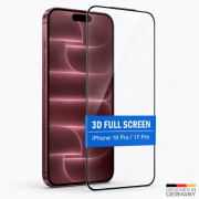 Hartowane szkło ochronne na Apple iPhone 17 Pro / iPhone 18 Pro, Full Cover 3D