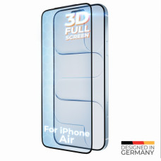 Hartowane szkło ochronne na Apple iPhone Air, Full Cover 3D, czarny