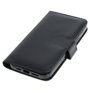 Etui z klapką ze sztucznej skóry do Apple iPhone 12 Pro Max, czarne