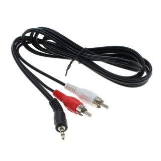 Kabel audio z gniazda 3,5 mm na gniazdo 2xRCA
