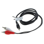 Adapter audio z MicroUSB na 2 x złącze RCA