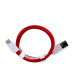 Kabel do transmisji danych OnePlus Warp USB-A na USB-C Czerwony 1,0 m Kabel do transmisji danych OnePlus Warp USB-A na USB-C Czerwony 1,0 m
