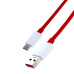Kabel do transmisji danych OnePlus Warp USB-A na USB-C, czerwony, 1,5 m Kabel do transmisji danych OnePlus Warp USB-A na USB-C, czerwony, 1,5 m