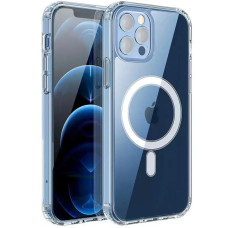 Silikonowe etui do Apple iPhone 16 Pro, Magsafe, przezroczyste
