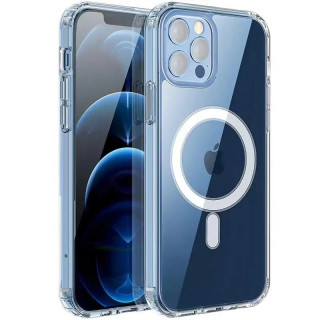 Silikonowe etui do Apple iPhone 16 Pro, Magsafe, przezroczyste