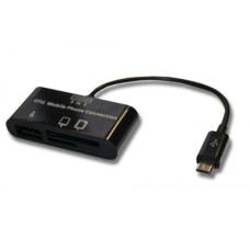 Kabel USB OTG do smartfonów z czytnikiem kart, MicroUSB