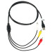 Adapter audio/wideo z USB na 3 x złącze RCA