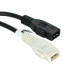 Adapter z Audi / VW / Seat / Skoda 2x2-pin na OBD2 Adapter z Audi / VW / Seat / Skoda 2x2-pin na OBD2